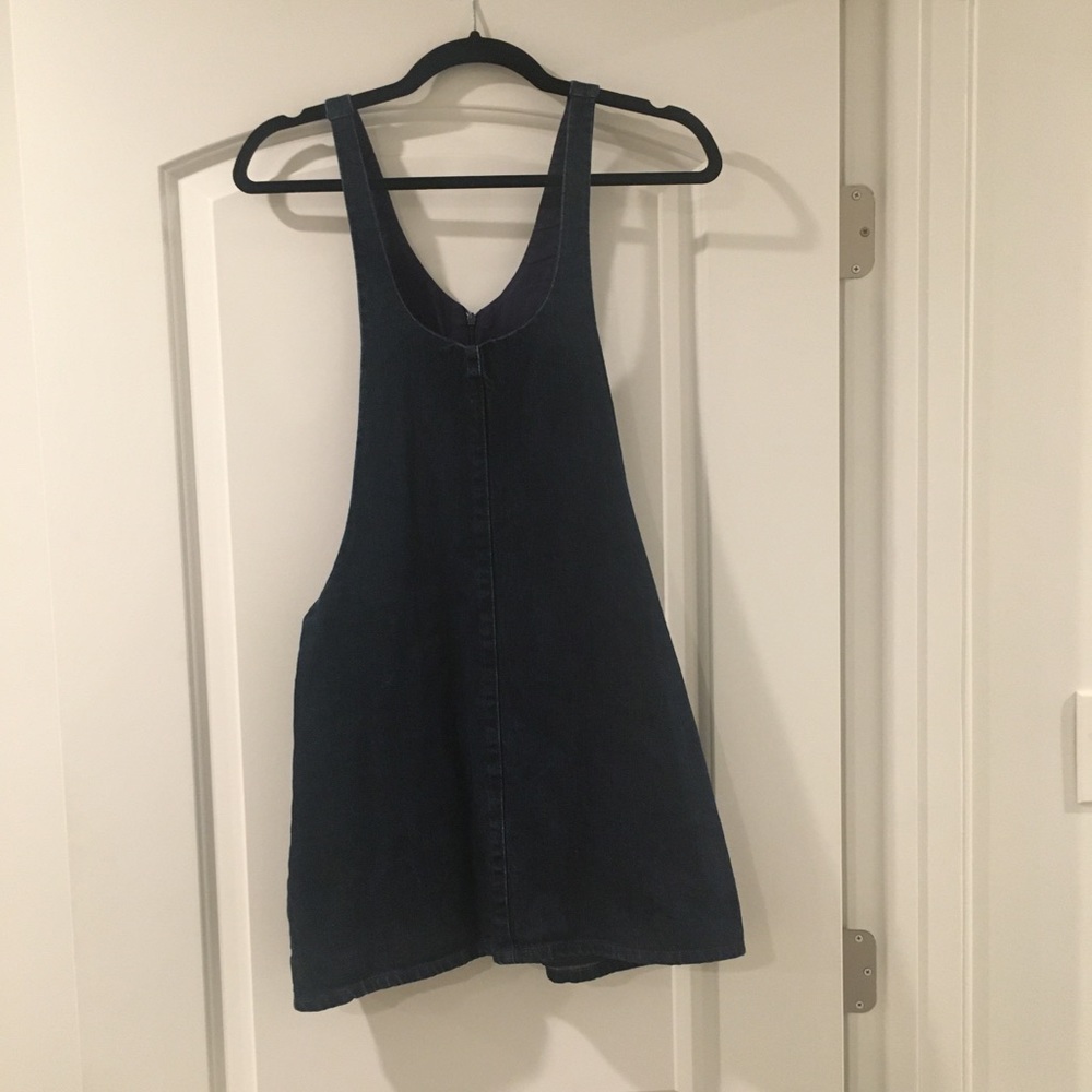 H&M denim overall dress.